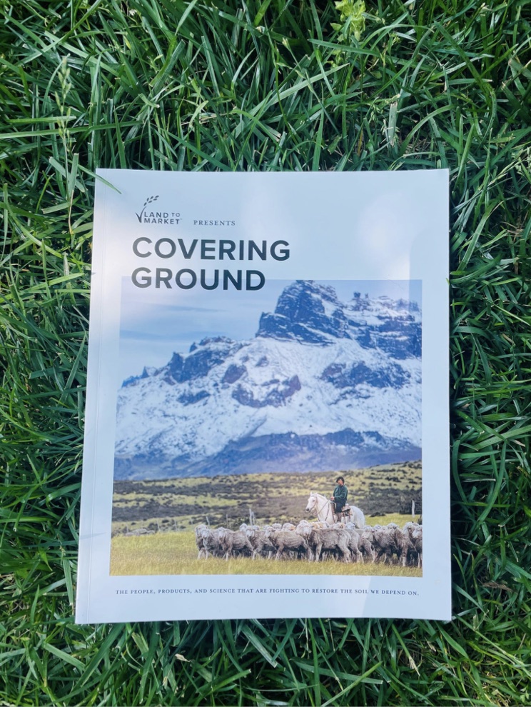 Covering Ground magazine cover lying on grass